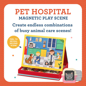 Petit Collage Mag Play Scene Pet Hospital Vet tools spark creative medical role play