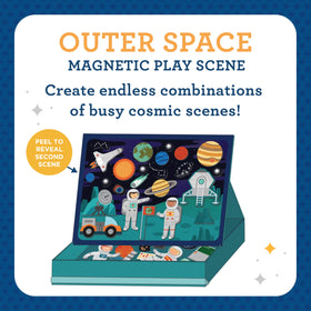 Petit Collage magnetic astronauts ready for travel-friendly play anywhere.