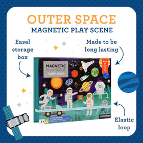 Petit Collage planet magnet piece adds colorful, educational exploration.