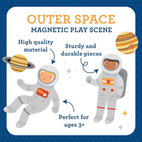 Petit Collage rocket magnet piece with durable, kid-friendly design.