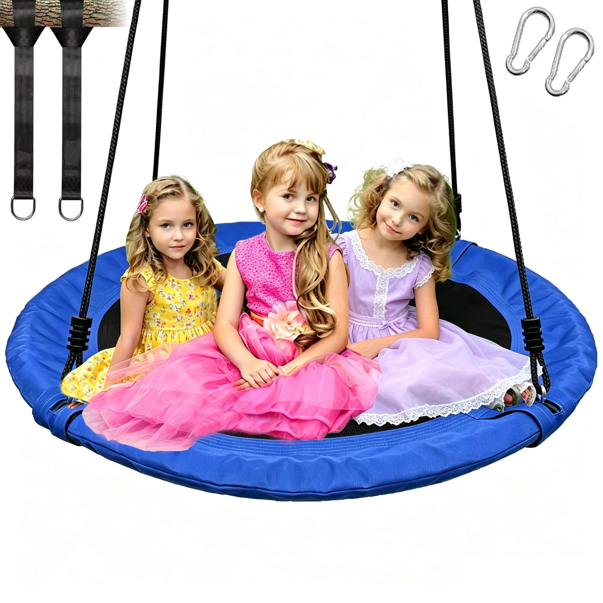 Petjirohot 40-inch tree swing seat ready for backyard fun and family use