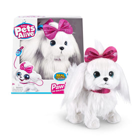 Pets Alive Lil' Paw Paw Maltese with soft fur ideal for cuddling.