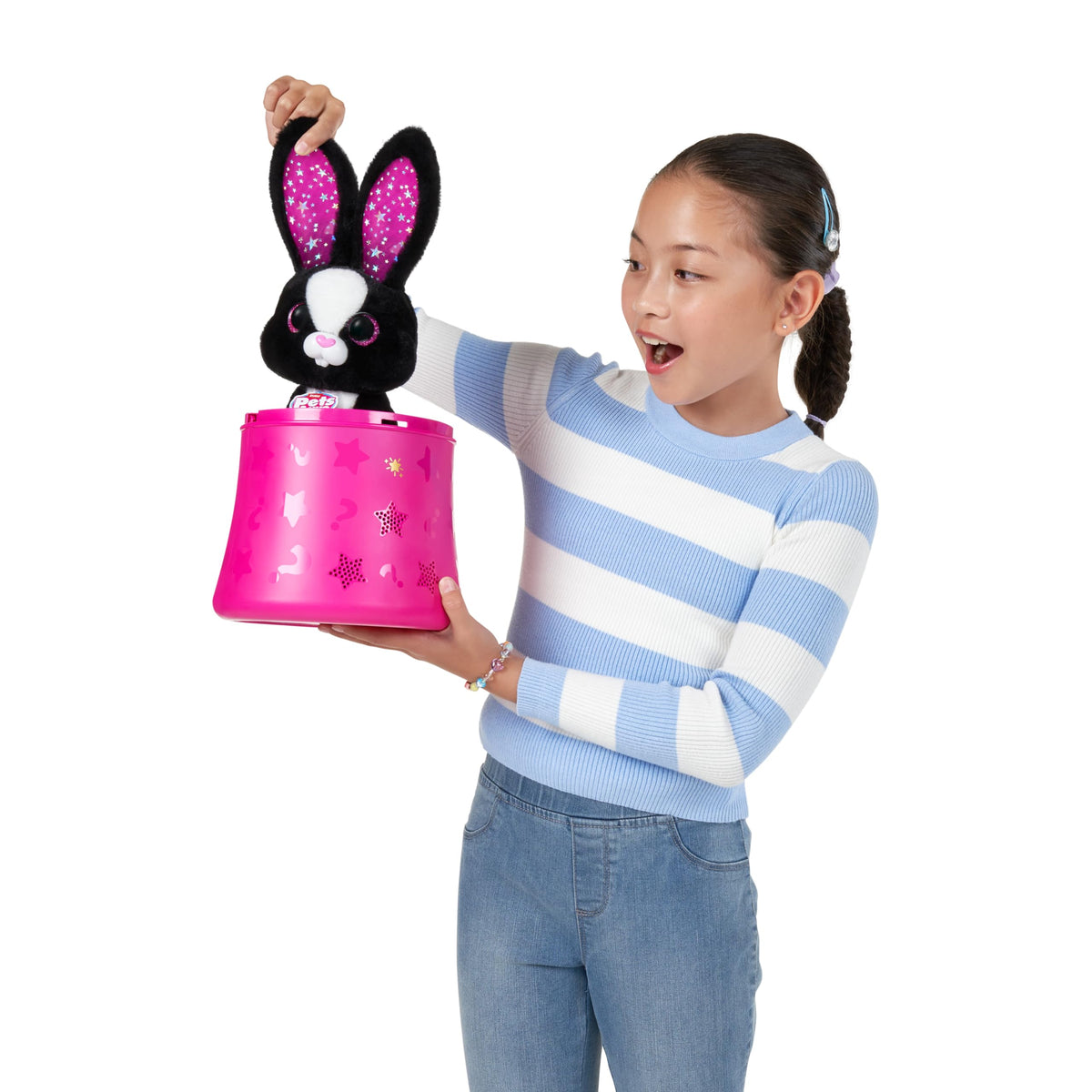 Pets Alive Magic Bunnies Sootie pink bunny adds color to imaginative play
