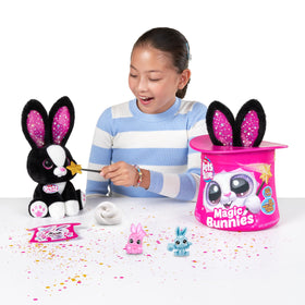 Pets Alive Magic Bunnies Sootie white bunny delivers gentle spell effects