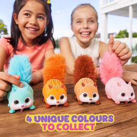 Pets Alive Scurry'n Squirrel pink brown fluffy tail ideal for cuddling after play.