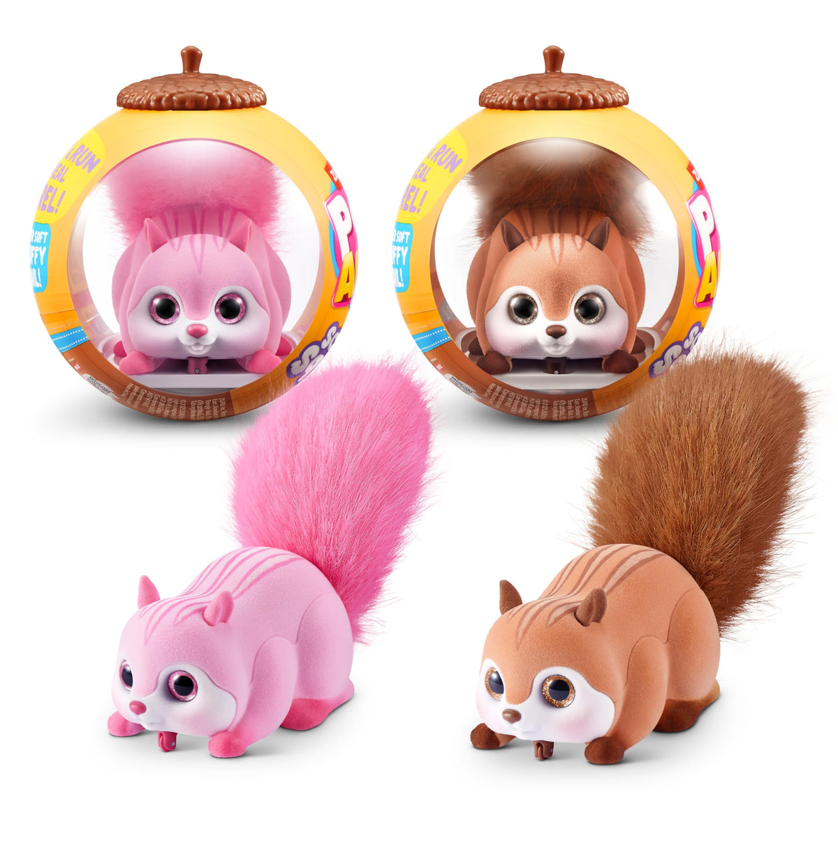Pets Alive Scurry'n Squirrel pink brown head activation for interactive play.