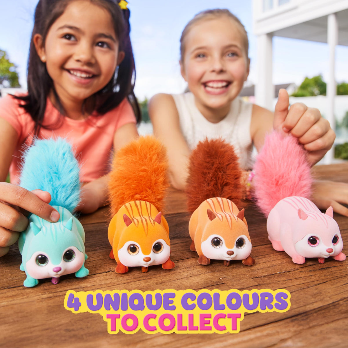 Pets Alive Scurry'n Squirrel zips across the floor for energetic play.