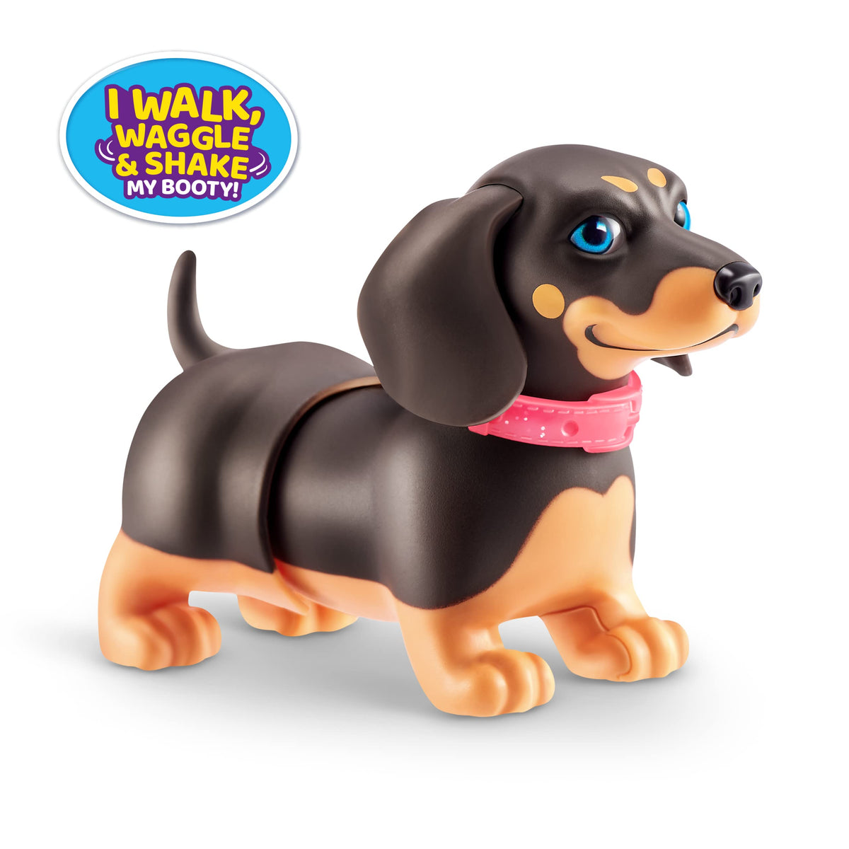 Pets Alive Booty Shakin' Pups Dachshund glides across the floor during play