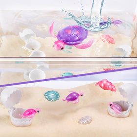 Pets Alive Mommy Turtle exploring on land, adding variety to playtime with lifelike movement.