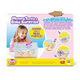 Pets Alive turtle family playtime, watch Mommy Turtle nurture her hatchlings with care.