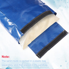 PEUTIER sandbags ideal for securing inflatable playhouses and water slides.