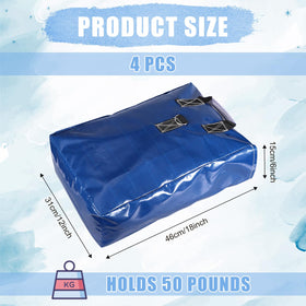 PEUTIER vinyl sandbags with convenient handles for easy transport and placement.
