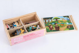 Peyo Pals 4-in-1 box puzzle offers convenient all-in-one classroom or home activity.