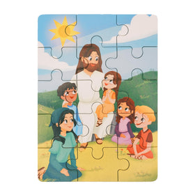 Peyo Pals Bible Puzzles: Each set contains 15 pieces for quick completion