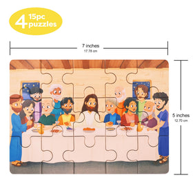 Peyo Pals Bible Puzzles: Fishers of Men scene supports story-based learning for kids