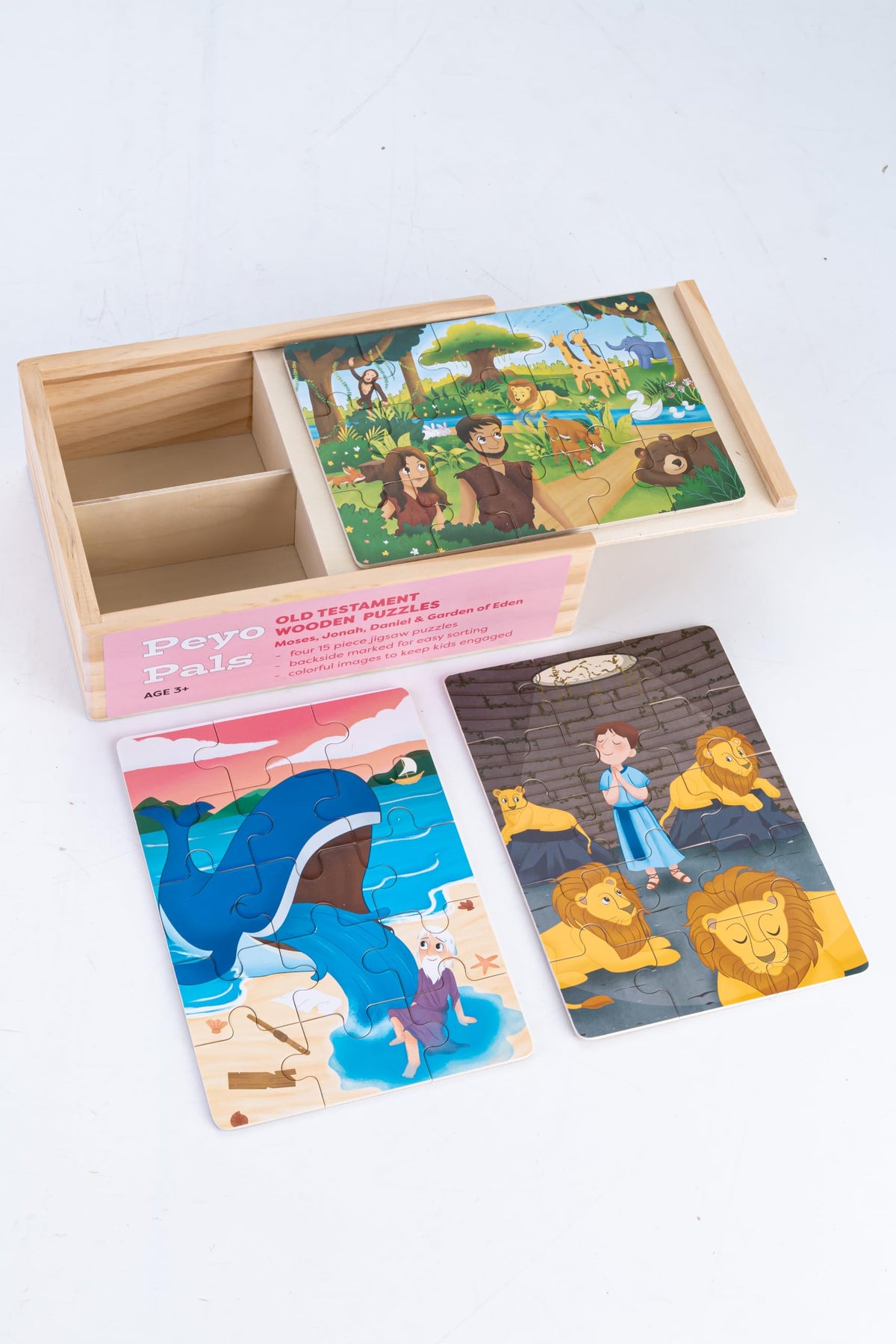 Peyo Pals Daniel in the Lions Den puzzle engages kids with dramatic storytelling.