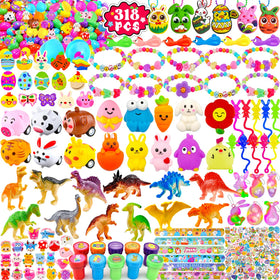 Phaorui 318pcs Easter egg set with toy inside offers kid-friendly surprises.