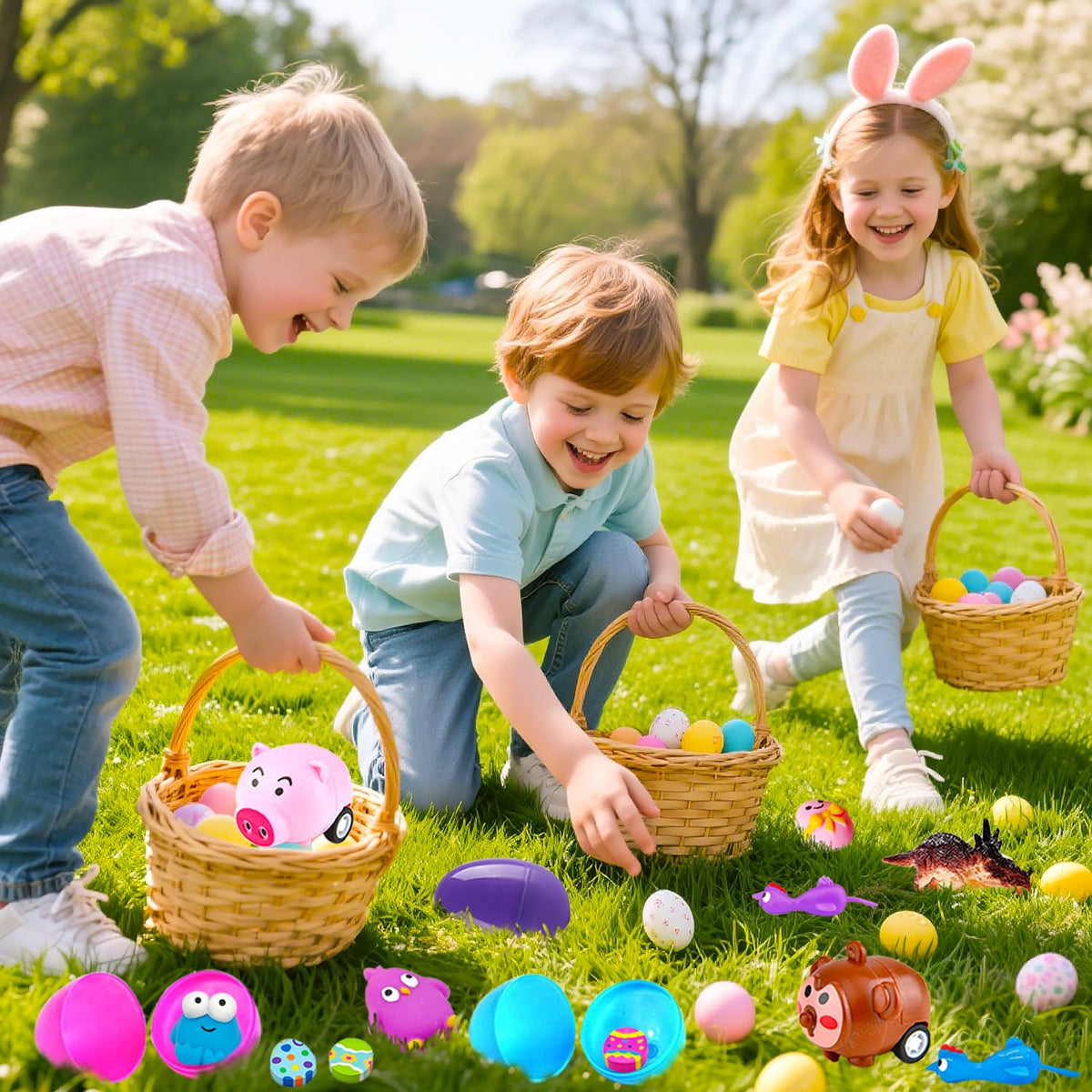 Phaorui Easter keychains inside eggs offer cute take-home treasures.