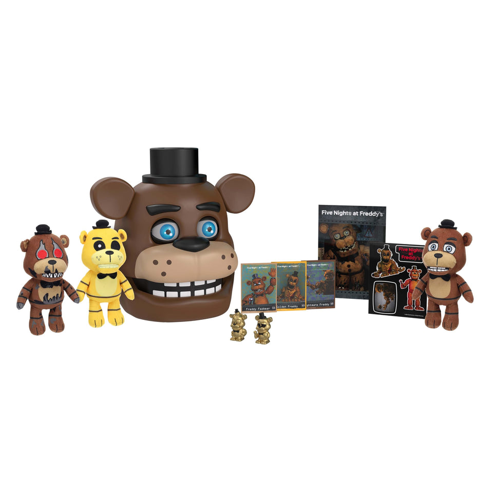 PhatMojo Freddy animatronic bundle case with lights and moving eyes for interactive display.
