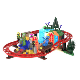 PhatMojo Rainbow Friends Deluxe Buildable Set – Blue Throne scene encourages storytelling and assembly fun