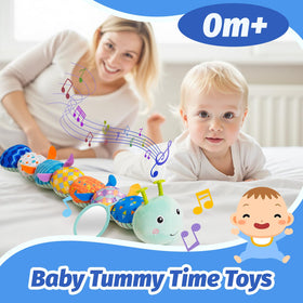 PHEZAPA caterpillar toy with mirror sparks visual tracking during play.
