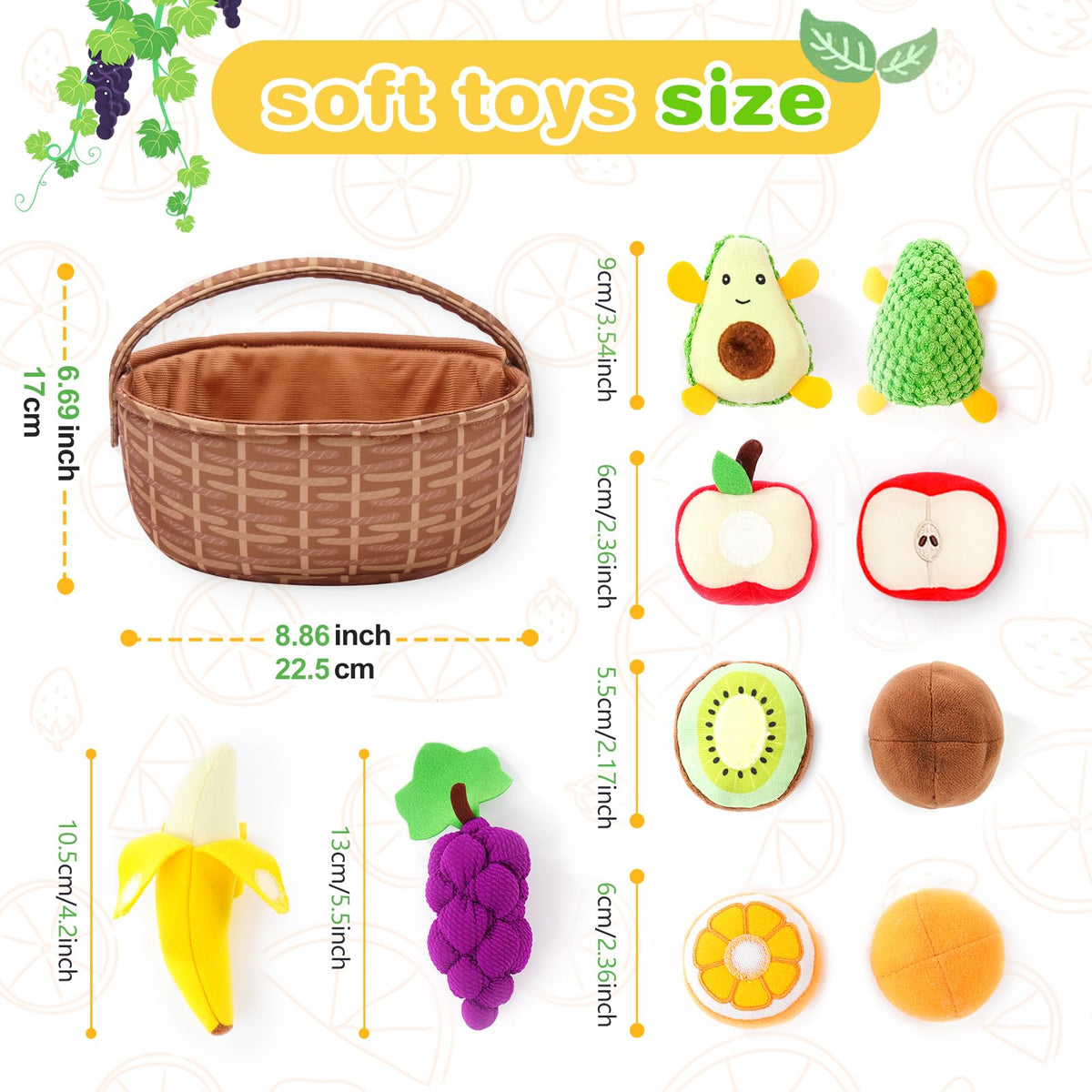 PHEZAPA gift-ready fruit set is ideal for birthdays or baby showers.