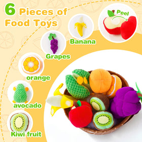 PHEZAPA machine-washable plush fruits simplify cleaning after playtime sessions.