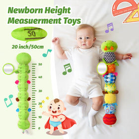 PHEZAPA musical caterpillar rattle during tummy time helps motor skill practice.
