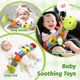 PHEZAPA soft plush caterpillar toy for cozy cuddles and soft play.