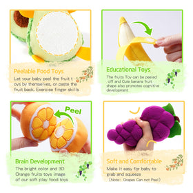 PHEZAPA Sort and match fruit basket supports color recognition and fine motor practice.