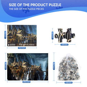 Phinli Lord of the Rings 1000-piece Sunset Sky puzzle for cozy evenings.