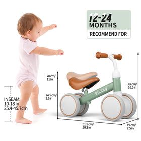 Phobby Baby Balance Bike assembly kit enables quick setup.