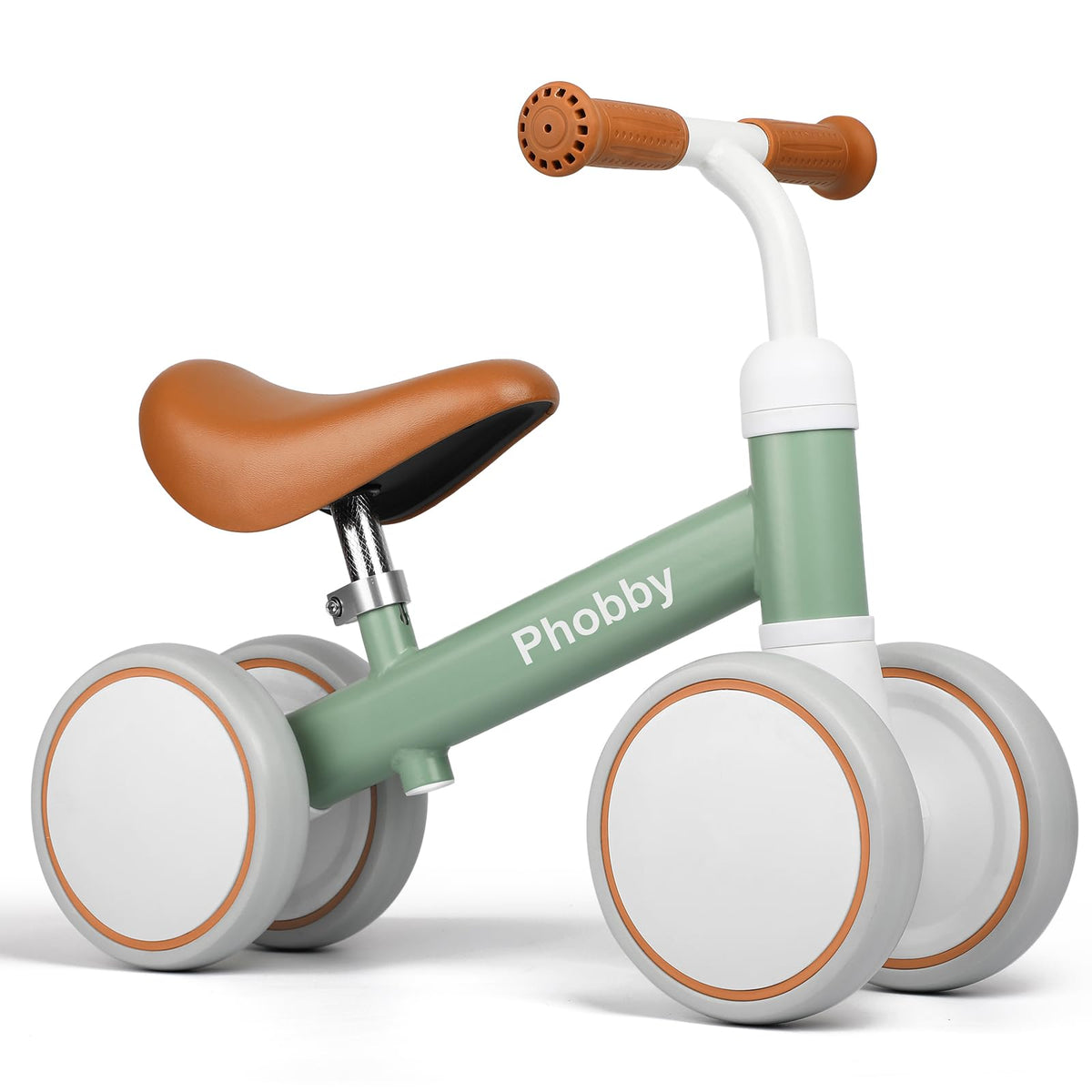 Phobby Baby Balance Bike frame showcases sturdy steel for secure rides.