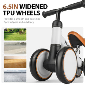 Packaging shows clear assembly instructions for Phobby Balance Bike