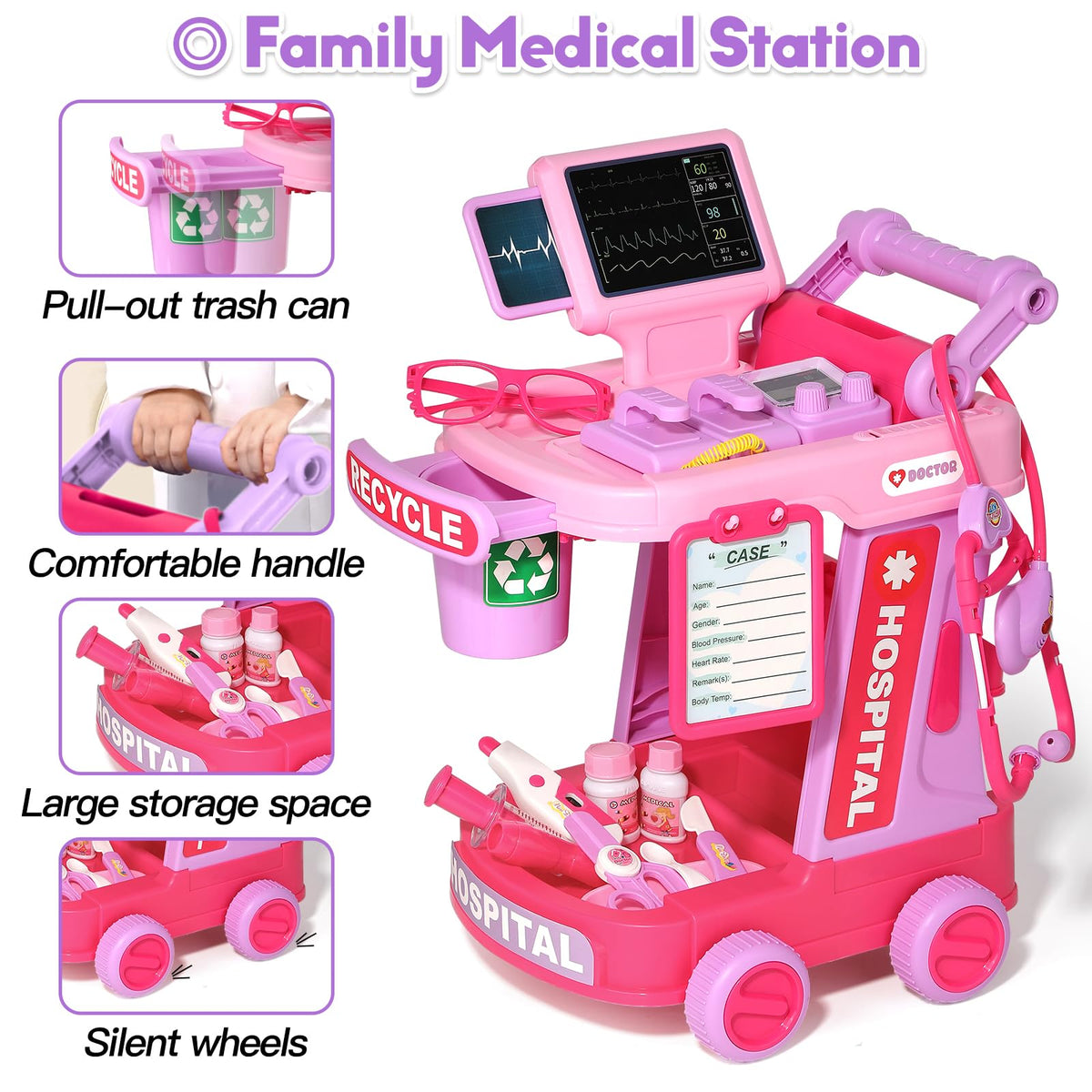 Phobby Doctor Kit bag to organize pretend supplies