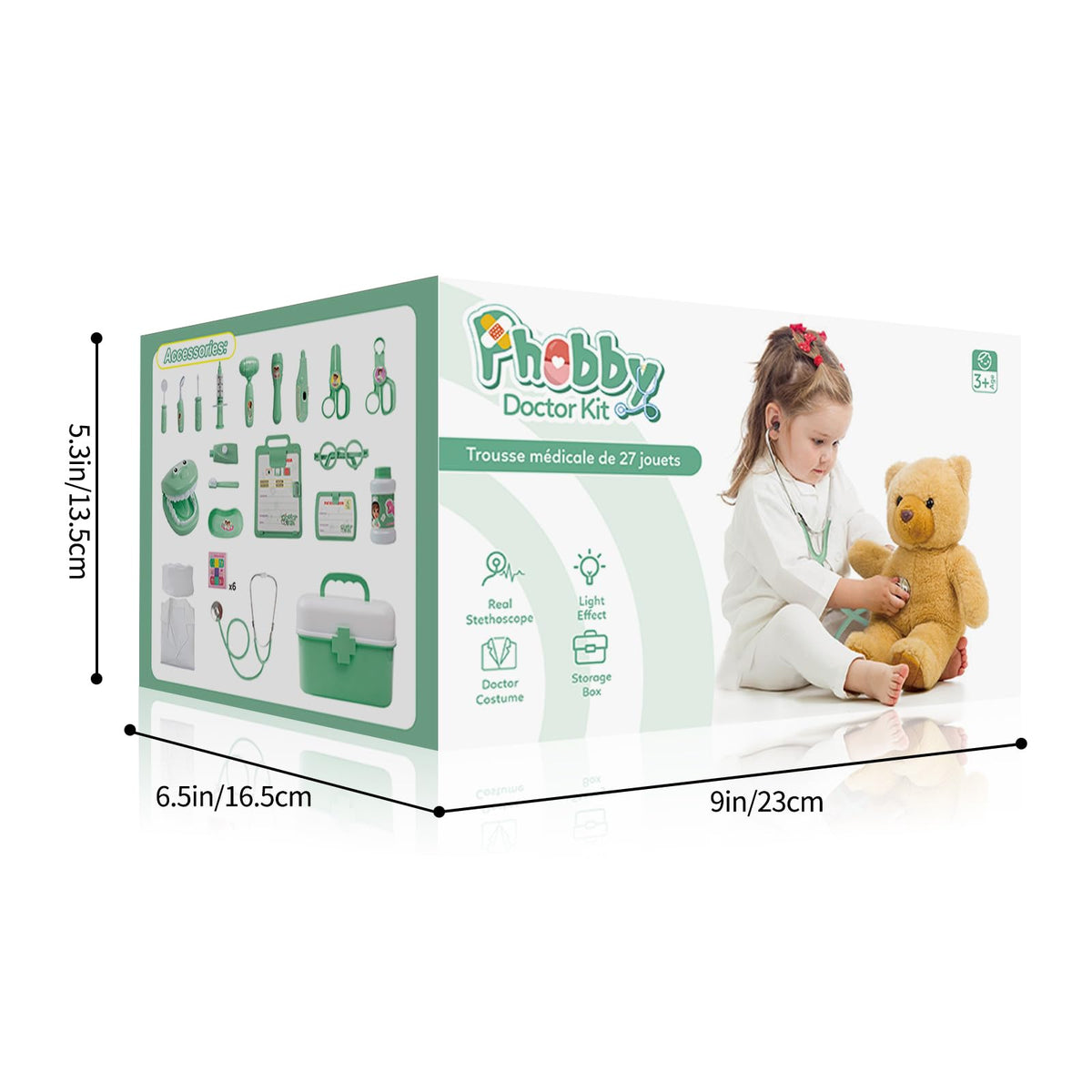Phobby Durable Doctor Kit lightweight design for easy handling by kids.