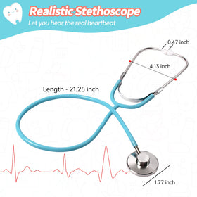 Phobby real stethoscope allows kids to hear a heartbeat during pretend checkups