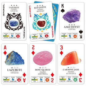 PIBEX 54-rock cards illustrate identifications for family learning and classroom activities.