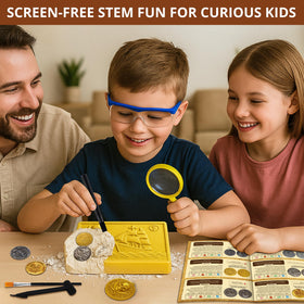 PIBEX pirate necklace making kit invites kids to craft jewelry with coin accents.