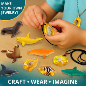 PIBEX Under-The-Sea Dig Kit: full-color educational booklet teaches shells and fossils.