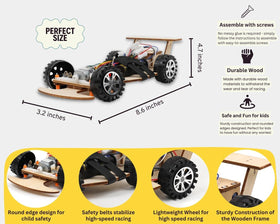Pica Toys F1 RC Car Kit in action: racing the finished model shows speed and precision