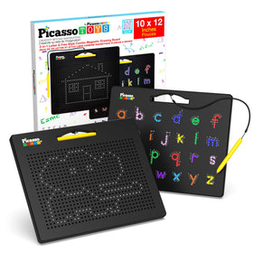 PicassoTiles 2-in-1 magnetic drawing board with a large surface for creative exploration.