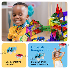 PicassoTiles 3D color tiles support spatial reasoning and construction.