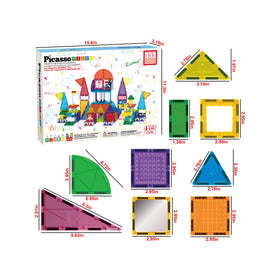 PicassoTiles action figures included, adding storytelling and imaginative play to STEM building.