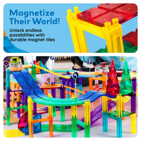 PicassoTiles classroom playset supports teamwork and collaborative activities.