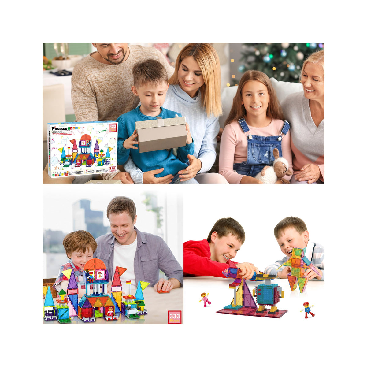 PicassoTiles classroom-ready set supports group activities and collaborative learning.