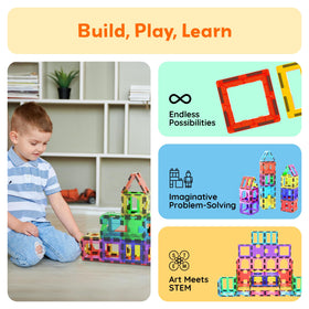 PicassoTiles PT42 group play session highlighting teamwork and shared design exploration.