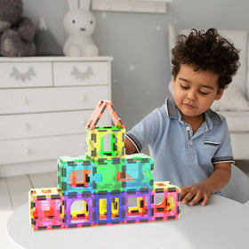 PicassoTiles PT42 see-through tiles showcase transparent blocks ideal for pattern recognition.