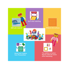 PicassoTiles storage-friendly design allows easy stacking and cleanup after play.