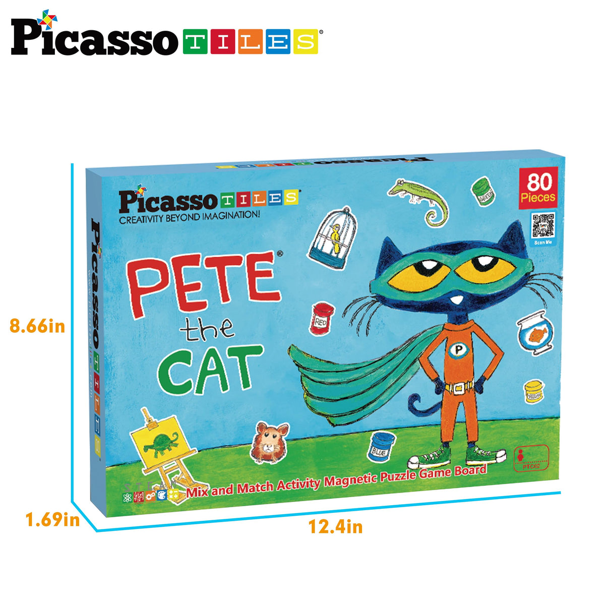 PicassoTiles Pete the Cat storage keeps imaginative play organized.